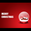 Christmas Snow Globe Greeting Card 1014