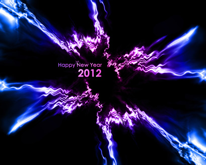 New Year Violet Blue Abstract Wallpaper 1028